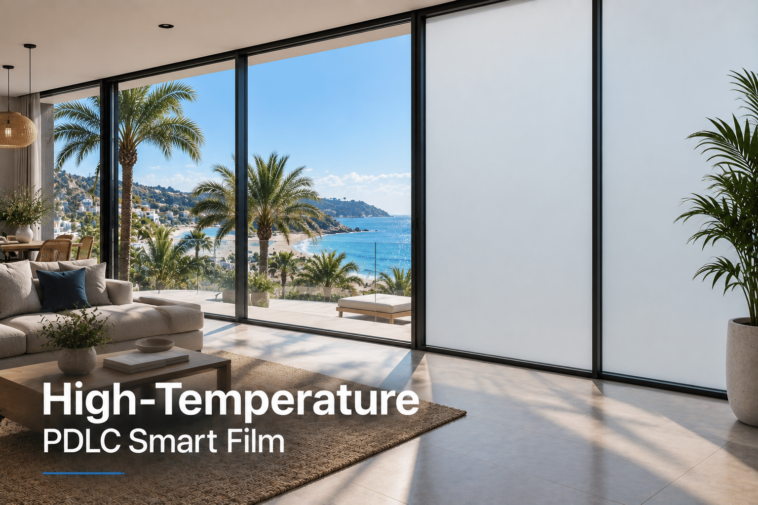 High-Temperature PDLC Smart Film
